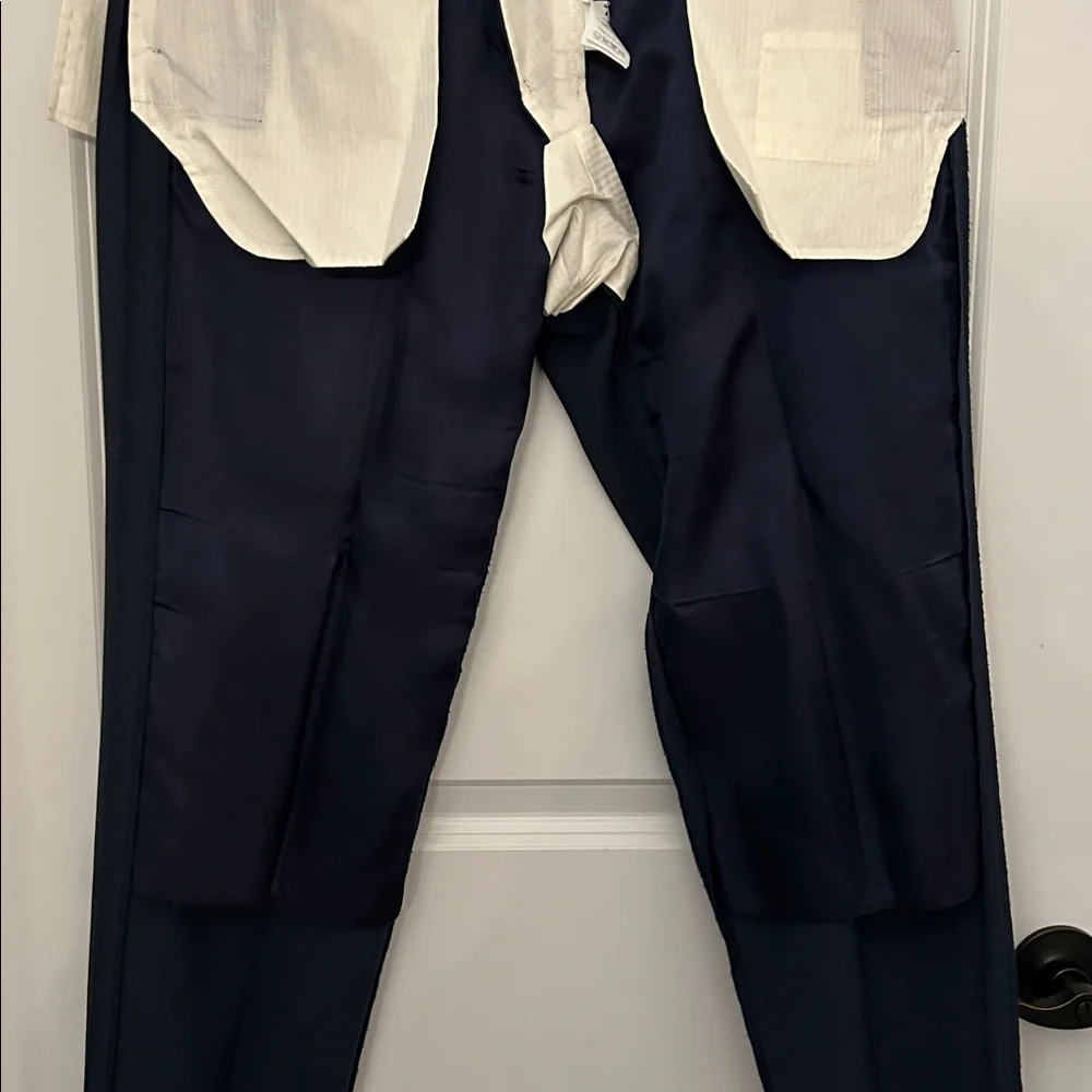 J. Crew Navy Ludlow Traveler Pants, Mens size W33 L32